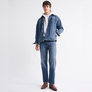 NWT Abercrombie Men’s Relaxed Straight Jeans Dark Wash